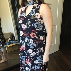 Flower print dress